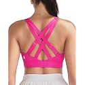 RUNNING GIRL High Impact Sports Bras for Women, High Support Running Adjustable Workout Sports Bras with Sewn in Pads