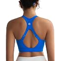 RUNNING GIRL Adjustable Straps High Impact Sports Bra for Women,High Support Workout Sports Bras with Sewn in Pads