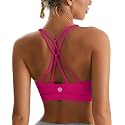 RUNNING GIRL Sports Bras for Women,Padded Sports Bra Tank Top Sexy Crisscross Back High Impact Longline Workout Yoga Bra