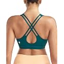 RUNNING GIRL Sports Bras for Women,Padded Sports Bra Tank Top Sexy Crisscross Back High Impact Longline Workout Yoga Bra