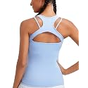 RUNNING GIRL Tank Tops with Built in Bras,Workout Racerback Tank Tops for Women Athletic Yoga Top