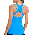 RUNNING GIRL Tank Tops with Built in Bras,Workout Racerback Tank Tops for Women Athletic Yoga Top