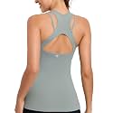RUNNING GIRL Tank Tops with Built in Bras,Workout Racerback Tank Tops for Women Athletic Yoga Top