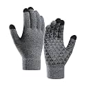 Running Gloves for Men, Warm Soft Texting Winter Gloves for Women,Knit Stretchy Touch Screen Glove for Cycling