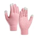 Running Gloves for Men, Warm Soft Texting Winter Gloves for Women,Knit Stretchy Touch Screen Glove for Cycling