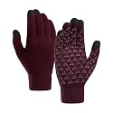 Running Gloves for Men, Warm Soft Texting Winter Gloves for Women,Knit Stretchy Touch Screen Glove for Cycling