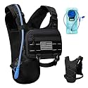 Running Hydration Vest with 2L Water Bladder， Lightweight Adjustable Hydration EDC Chest Pack for Men and Women, Water Backpack for Hiking, Cycling