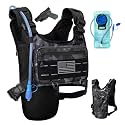 Running Hydration Vest with 2L Water Bladder， Lightweight Adjustable Hydration EDC Chest Pack for Men and Women, Water Backpack for Hiking, Cycling