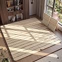 RUNSUNSPRI Queen Foldable Floor Bed Frame Tatami Bed Frame Wood Bed Slats