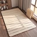 RUNSUNSPRI Twin Foldable Floor Bed Frame Tatami Bed Frame Wood Bed Slats