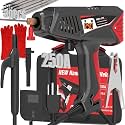 Runtoo Handheld Welder, Welder Machine 110V Hand Held Welder Gun 20-250A, 30 PCS Rods Portable Welding Machine, 1/16"-1/8" Stick Welder, 2-in-1 MMA IGBT Inverter ARC Welder with Digital Display