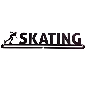 skating medal hanger - black 56 cm x 13 cm