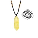 Runyangshi Citrine Healing Crystal Pendants Double Pointed