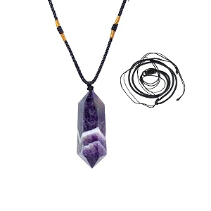 Runyangshi Healing Crystal Pendants Double Pointed Natural