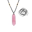 Runyangshi Rose Quartz Healing Crystal Pendants Double