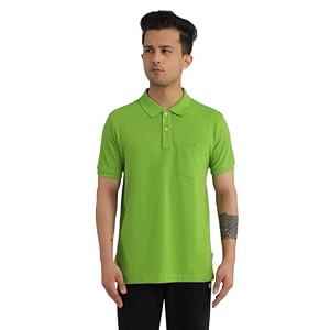 rupa bumchums men super combed cotton solid half sleeve club collar polo regular fit t-shirt with chest pocket