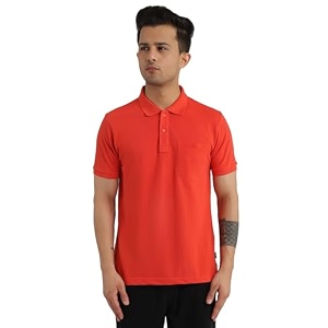 rupa bumchums men super combed cotton solid half sleeve club collar polo regular fit t-shirt with chest pocket