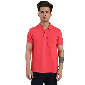 rupa bumchums men super combed cotton solid half sleeve club collar polo regular fit t-shirt with chest pocket