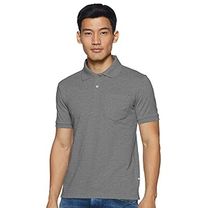rupa bumchums men super combed cotton solid half sleeve club collar polo regular fit t-shirt with chest pocket