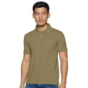 rupa bumchums men super combed cotton solid half sleeve club collar polo regular fit t-shirt with chest pocket