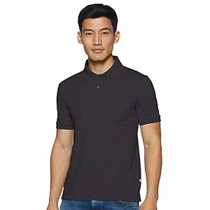 rupa bumchums men super combed cotton solid half sleeve club collar polo regular fit t-shirt with chest pocket