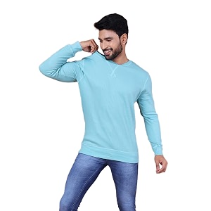 Rupa Colors Waffle Texture Full Sleeves T-Shirt