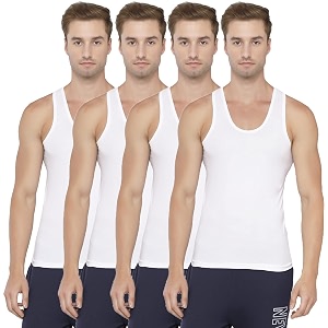 Rupa Mens Cotton Solid Regular Fit Vest
