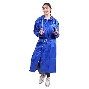 rupa rainsuit women waterproof pvc raincoat with hood amp carry bag  lightweight rainwear for women with front zip  solid color  standard length  pack of 1