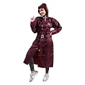 Rupa Rainsuit Women Waterproof PVC Raincoat with Hood &amp; Carry Bag | Lightweight Rainwear for Women with Front Zip | Solid Color | Standard Length | Pack of 1