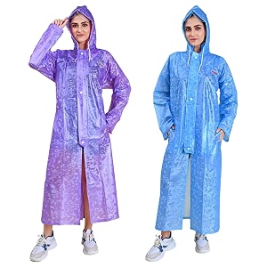 rupa rainwear for women waterproof pvc rain jacket with carry bag petals design pack of 1 rainwear for women waterproof pvc rain jacket with carry bag petals design pack of 1