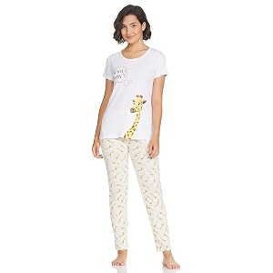 Rupa Womens Cotton Checkered Pajama Set