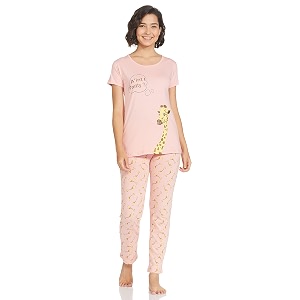 Rupa Womens Cotton Checkered Pajama Set