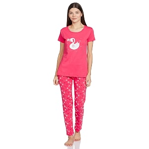 Rupa Womens Cotton Solid Pajama Set