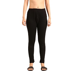 Rupa Womens High Rise Slim Thermal Bottom