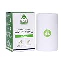 RUSABL Organic Kitchen Towel Roll for Cleaning, Reusable Cleaning Bamboo Cloth, No Tree Paper Towels, Eco-friendly and Biodegradable (50 Sheets)