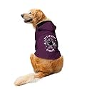 Ruse Basketball Bomber Printed Solid Full Sleeves Autumn Winter Dog Hoodie Jacket (Purple/Black, /Medium (Chubby Pugs, Beagle etc.)
