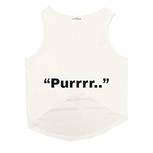 ruse summer cat t-shirt purr printed cotton sleevless cat tank t-shirtteeecrusize-large