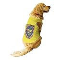 Ruse Summer Dog T-Shirt Rockstar Loin Printed Pets Round Neck Sleeveless Vest Tank/Tees/Apparel/Clothes for Dogs Yellow/XX-Small (Chihuahuas, Papillons)