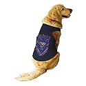 Ruse Summer Dog T-Shirt Rockstar Loin Printed Pets Round Neck Sleeveless Vest Tank/Tees/Apparel/Clothes for Dogs Navy/X-Large (Full Grown Retrievers, Labs etc.)