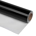 RUSPEPA Black Metallic Wrapping Paper - Solid
