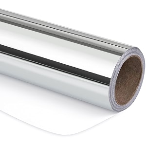 RUSPEPA Silver Metallic Wrapping Paper - Solid