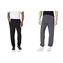 Russell Athletic Men's Dri Power Fleece Elastic Bottom Sweatpants, Relaxed Fit, Moisture Wicking, with or Without Pockets