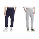 Russell Athletic Men's Dri Power Fleece Elastic Bottom Sweatpants, Relaxed Fit, Moisture Wicking, with or Without Pockets