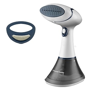 russell hobbs 1600w steam genie handheld garment steamer  no ironing board needed ready to use in 45s 200 ml detachable water tank compact clothes steamer home amp travel 10 m steam time 25592-56