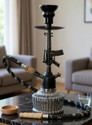 SMOCK STRECH AK-47 Gun Shaped Premium Glass Base Hookah 16 inch Glass Hookah