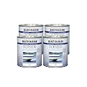 Rust-Oleum 206999-4PK Marine Coatings Topside Paint, Quart, White, 4 Pack