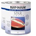 Rust-Oleum 207008 Marine Spar Varnish, Quart, Gloss Clear (Pack of 2)