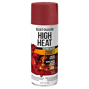 rust-oleum 248908 automotive high heat spray paint 340 g flat red
