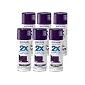 Rust-Oleum 249097 Gloss Purple Painters Touch 2X Spray Paint, 12 oz., Aerosol Can (Pack of 6)