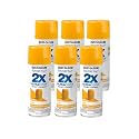 Rust-Oleum 249862 Gloss Marigold Painters Touch 2X Spray Paint, 12 oz., Aerosol Can (Pack of 6)